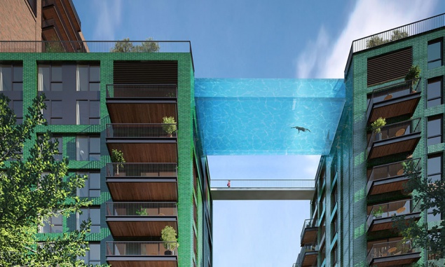 В Англии для любителей острых ощущений появится панорамный “бассейн-аквариум”, парящий на высоте