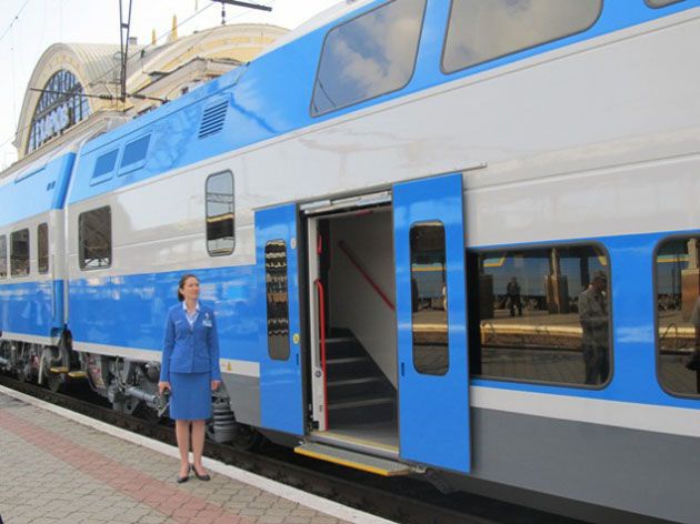 Из Киева в Харьков поедет двухэтажный поезд