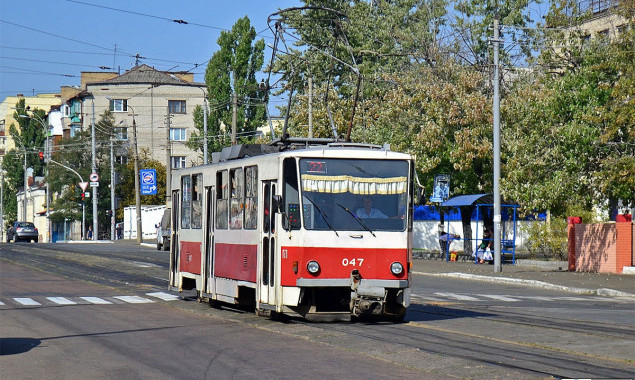Сегодня вечером движение двух киевских трамваев будет изменено