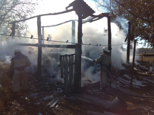 На Киевщине в результате пожара уничтожено четыре с половиной тонны “свежего” сена