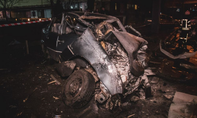 На проспекте Лобановского в Киеве BMW на встречке протаранил шесть автомобилей (фото)