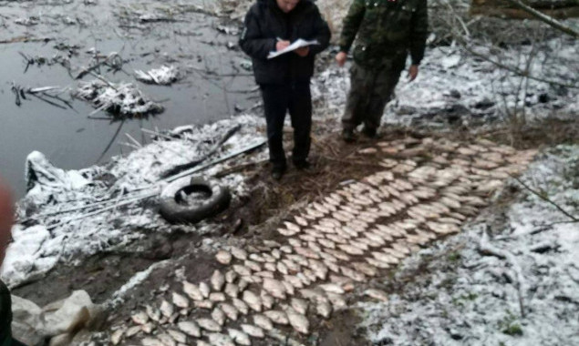 На Каневском водохранилище браконьеры с 38 кг рыбы сопротивлялись задержанию (фото)