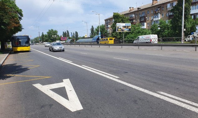 В КГГА отчитались о запуске выделенной полосы для движения общественного транспорта на проспекте Гагарина