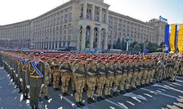 Сегодня, 22 августа, из-за репетиции парада войск ко Дню Независимости состоятся масштабные перекрытия улиц в центре Киева (схемы)
