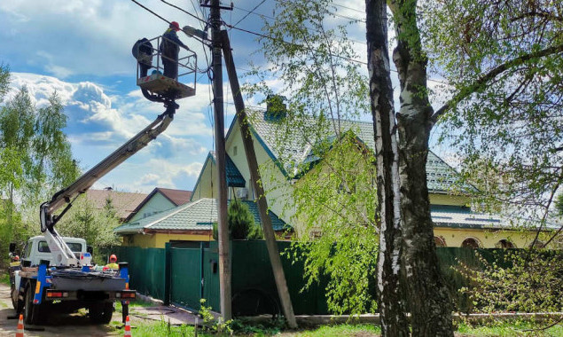 У Київській області без світла залишаються 7,1 тисячі родин у 12 населених пунктах